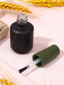 1入組10毫升優質空指甲油瓶帶綠色刷蓋美甲樣品 - 黑色 - 查看 2