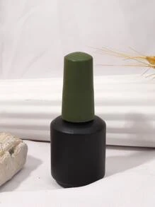 1入組10毫升優質空指甲油瓶帶綠色刷蓋美甲樣品 - 黑色 - 查看 3