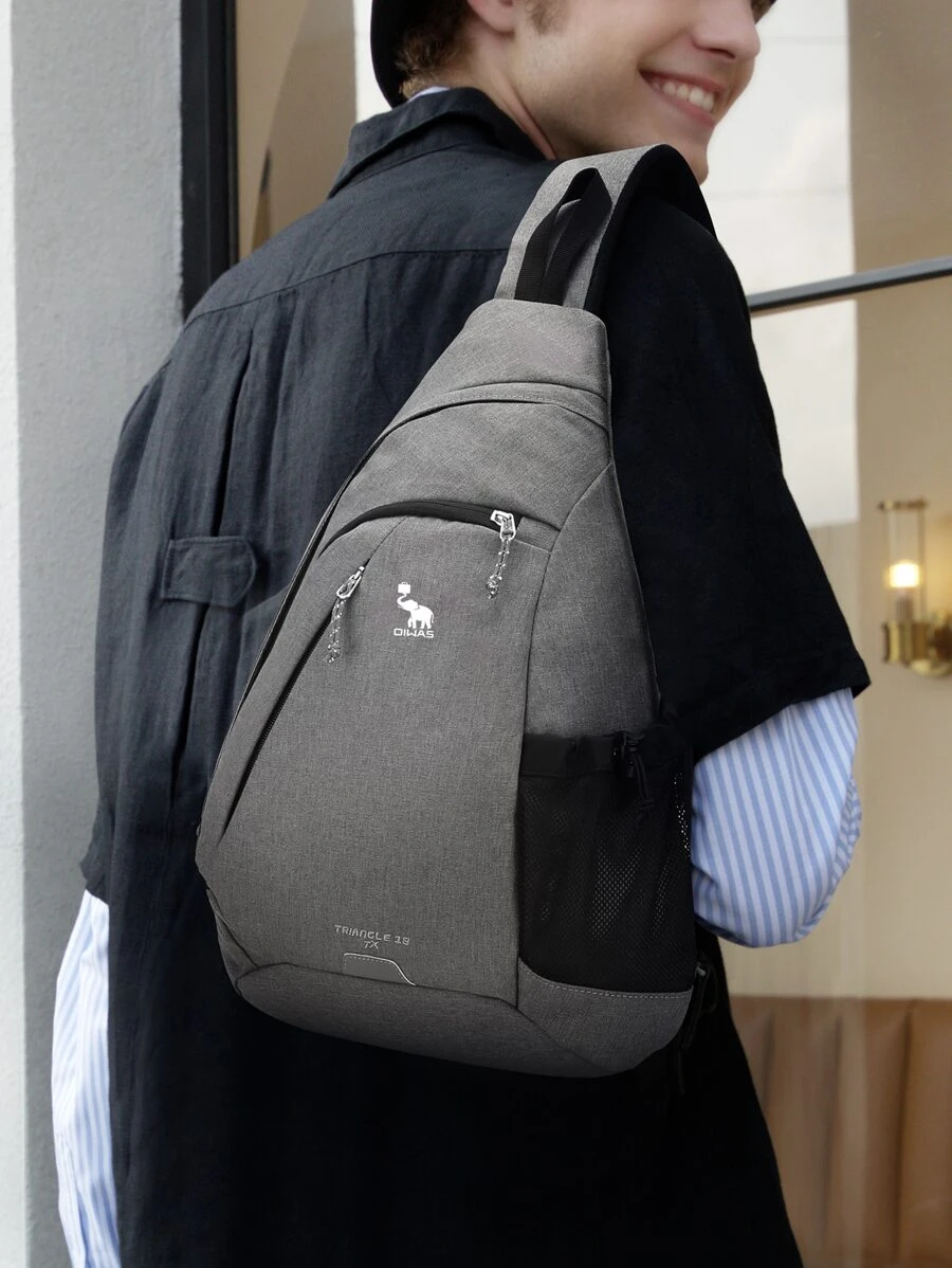 OIWAS Backpack For Men Strap Backpack Sling Bag Crossbody Shoulder Daypack For Boys - Grey - View 1