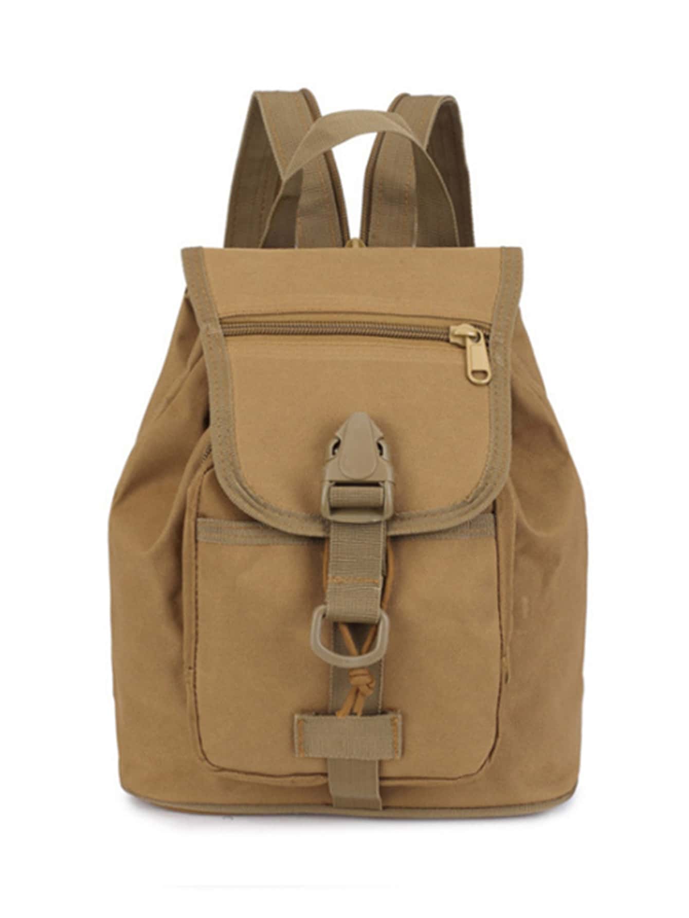 Bolso senderismo unicolor - Caqui - Ver 1