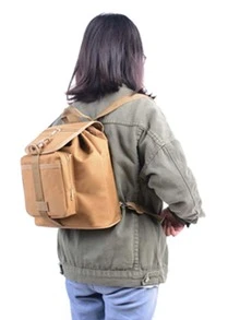 Bolso senderismo unicolor - Caqui - Ver 3