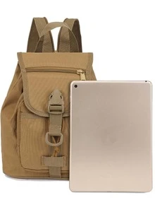 Bolso senderismo unicolor - Caqui - Ver 5