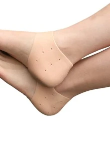 1雙透氣矽膠腳跟保護器和適用於休閒鞋