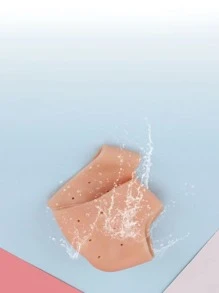 1雙透氣矽膠腳跟保護器和適用於休閒鞋
