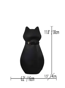 Mini Sling Bag Cat Design Buckle Decor PU
