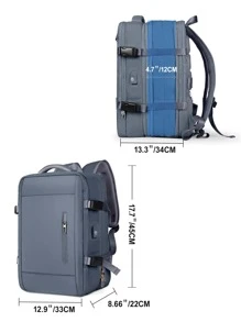 Dung lượng lớn , Không thấm nước , Có thể mang đi Tối giản Ba lô máy tính xách tay Có thể mở rộng Đối với Đi du lịch Làm Việc  Làm việc Đối với Cô gái tuổi teen NỮ Cao đẳng Sinh viên , Cổ cồn trắng Công nhân
工人 Hoàn hảo Đối với Trường học , Cao đẳng , Làm việc , Làm Việc  , Commute , Trở lại Trường - Xanh đậm - Xem 5