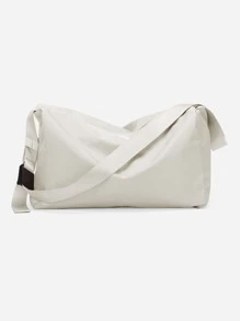 Oversized Hobo Bag Minimalist Wet Dry Pockets For Sports - Beige - View 3