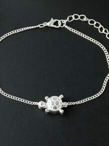 海龜裝飾腳錬 - 銀色 - 查看 4