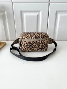 Riñonera pequeño con patrón de leopardo nailon - Multicolor - Ver 5