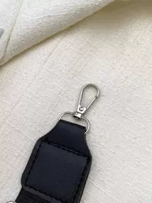 黑色通用斜挎单肩背包替换宽包肩带配件可调节便携包配件时尚耐用适合新手和白领人士适合少女女士大学生包袋礼物学校用品教师礼物返校教师配件 - 黑色 - 查看 3