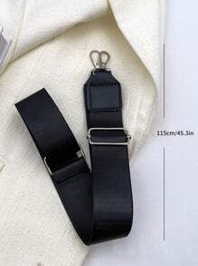 黑色通用斜挎单肩背包替换宽包肩带配件可调节便携包配件时尚耐用适合新手和白领人士适合少女女士大学生包袋礼物学校用品教师礼物返校教师配件 - 黑色 - 查看 5