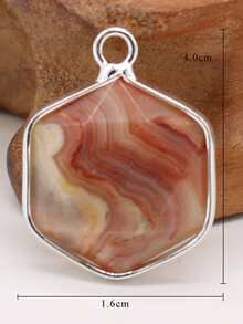 1pc Geometric DIY Pendant - Light Grey - View 4