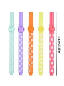 5 piezas Pluma de resaltador de color mixto - Multicolor - Ver 4