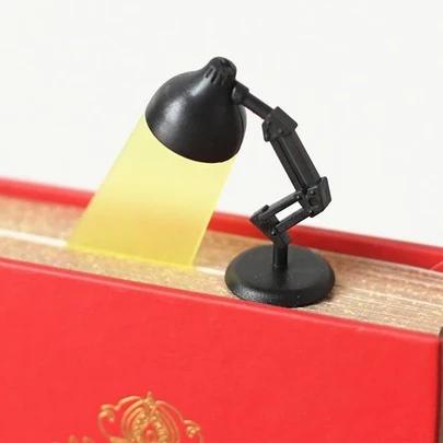 1pc Table Lamp Shaped Bookmark Back To School