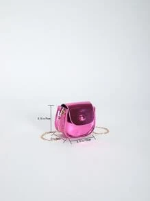 Mini Saddle Bag Metallic Funky Chain Strap