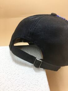 1pc Women Rhinestone Decor Glamorous Baseball Cap For Outdoor