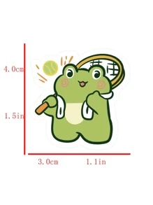 60pcs Cartoon Frog Pattern Sticker - Multicolor - View 2