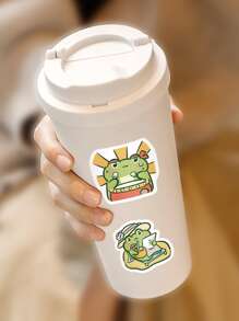 60pcs Cartoon Frog Pattern Sticker - Multicolor - View 3