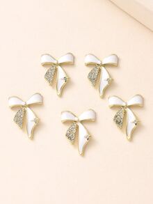 Mujer 5 piezas Accesorio para el cabello de bricolaje con diseño de diamante de imitación lazo miedoso - Multicolor - Ver 1