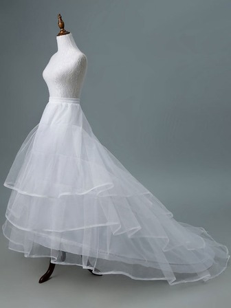 1 件女士多层优雅衬裙，适合婚礼秋季女士服装