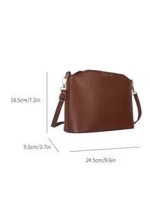 Túi vuông nhỏ thanh lịch màu nâu kim loại trang trí PU cho cuộc sống hàng ngày Túi đeo chéo NINE WEST dành cho nữ JORIE MINI JET SET - màu nâu - Xem 4