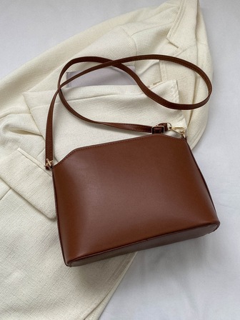 Small Square Bag Elegant Brown Metal Decor PU For Daily Life NINE WEST Women JORIE MINI JET SET CROSSBODY Crossbody Bag