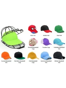 1 pieza estante de protección para ropa con tapa antideformación, soporte de tapa de plástico negro, para el hogar - Negro - Ver 4