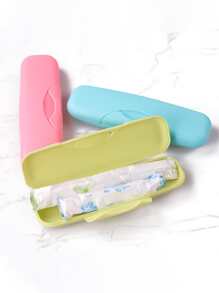 Pad Storage Box, Travel Waterproof Sealed Container - Pink - View 7