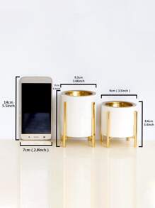 1pc Polyresin Incense Burner, Creative Household Indoor Incense Holder For Home - Gold - View 3