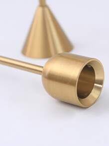 3pcs/set Aluminum Alloy Candle Holder, Modernist Gold Candle Stand For Party - Gold - View 3