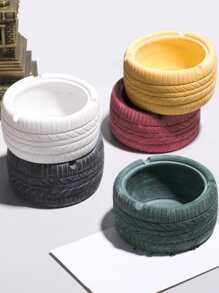 輪胎形狀家庭煙灰缸 - 紅色 - 查看 4