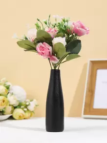 1入組樹脂花瓶極簡主義黑色花瓶適合家庭派對 - 黑色 - 查看 1
