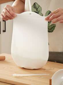 1 túi nhào silicon, túi nhào màu trắng tối giản cho nhà bếp - trắng - Xem 1