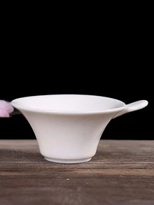 1set Porcelain Candle Holder, Modern Hand Design Candle Holder For Home - White - View 4