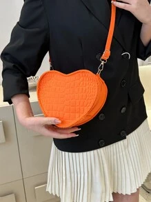 Túi Crossbody Nữ Có thể điều chỉnh được Mốt - trái cam - Xem 2