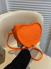 Túi Crossbody Nữ Có thể điều chỉnh được Mốt - trái cam - Xem 5