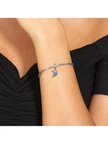 Colgante DIY con diseño de delfín plata - Plateado - Ver 2