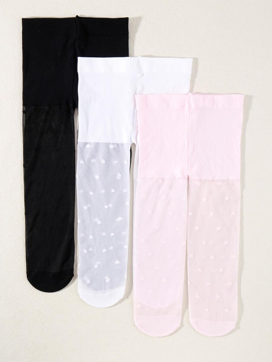 Bebé 3 pares Medias con estampado de estrella - Multicolor - Ver 1