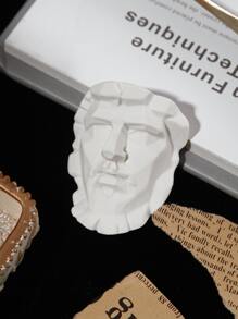 1pc ABS Decoration Craft, Modern Figure Design Decoration Craft For Home - White - View 1