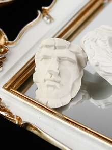 1pc ABS Decoration Craft, Modern Figure Design Decoration Craft For Home - White - View 2