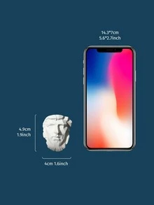 1pc ABS Decoration Craft, Modern Figure Design Decoration Craft For Home - White - View 3