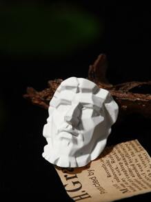 1pc ABS Decoration Craft, Modern Figure Design Decoration Craft For Home - White - View 5