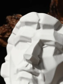 1pc ABS Decoration Craft, Modern Figure Design Decoration Craft For Home - White - View 6