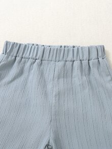 Toddler Boys 3pcs Solid Elastic Waist Shorts - Multicolor - View 3