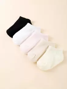 5pairs Baby Mixed Color Socks - Multicolor - View 1