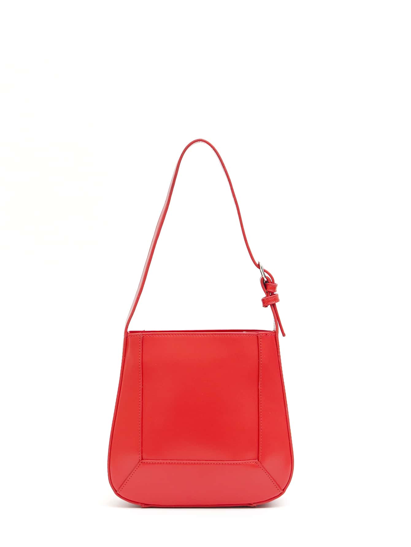 Túi vuông đỏ neon thời trang có dây đeo có thể điều chỉnh dành cho ngày lễ tình nhân - Đỏ - Xem 1