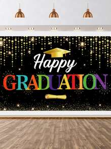 1 pieza Tela de fondo graduación fiesta decorativo - Multicolor - Ver 1