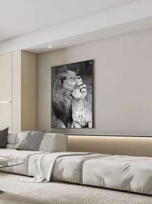 1入組化纖無框畫獅子圖案無框畫家用 - 彩色 - 查看 4