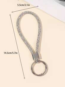 EFANEWELY Túi trang trí bằng kim cương giả quyến rũ cho túi lấp lánh Vòng tay quyến rũ Móc khóa Túi phụ kiện Quà tặng Giáng sinh, Ngày lễ tình nhân, Sành điệu, Hợp thời trang cho các cô gái tuổi teen Nữ sinh viên đại học, Giáo viên, Công nhân cổ trắng, Tân binh & Công nhân cổ trắng Quà tặng lễ tạ ơn, phụ kiện Giáng sinh, Giáng sinh thiết kế nội thất - trắng - Xem 3