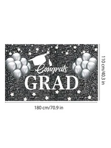 2024 Graduation Season Party Decoration Background Cloth - Graduation Party Decorations, Congrats Graduation Banner, Class Of 2024 Graduation Background Banner - Graduation Backdrop 2024 For Graduation Decorations - Multicolor - View 3